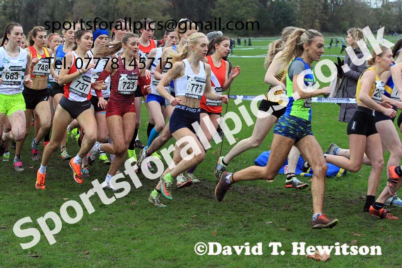 Women Under-17s and Junior Women, 2022 British Athletics Cross Challenge, Sefton Park, Liverpool.  Photo: David T. Hewitson/Sports for All Pics